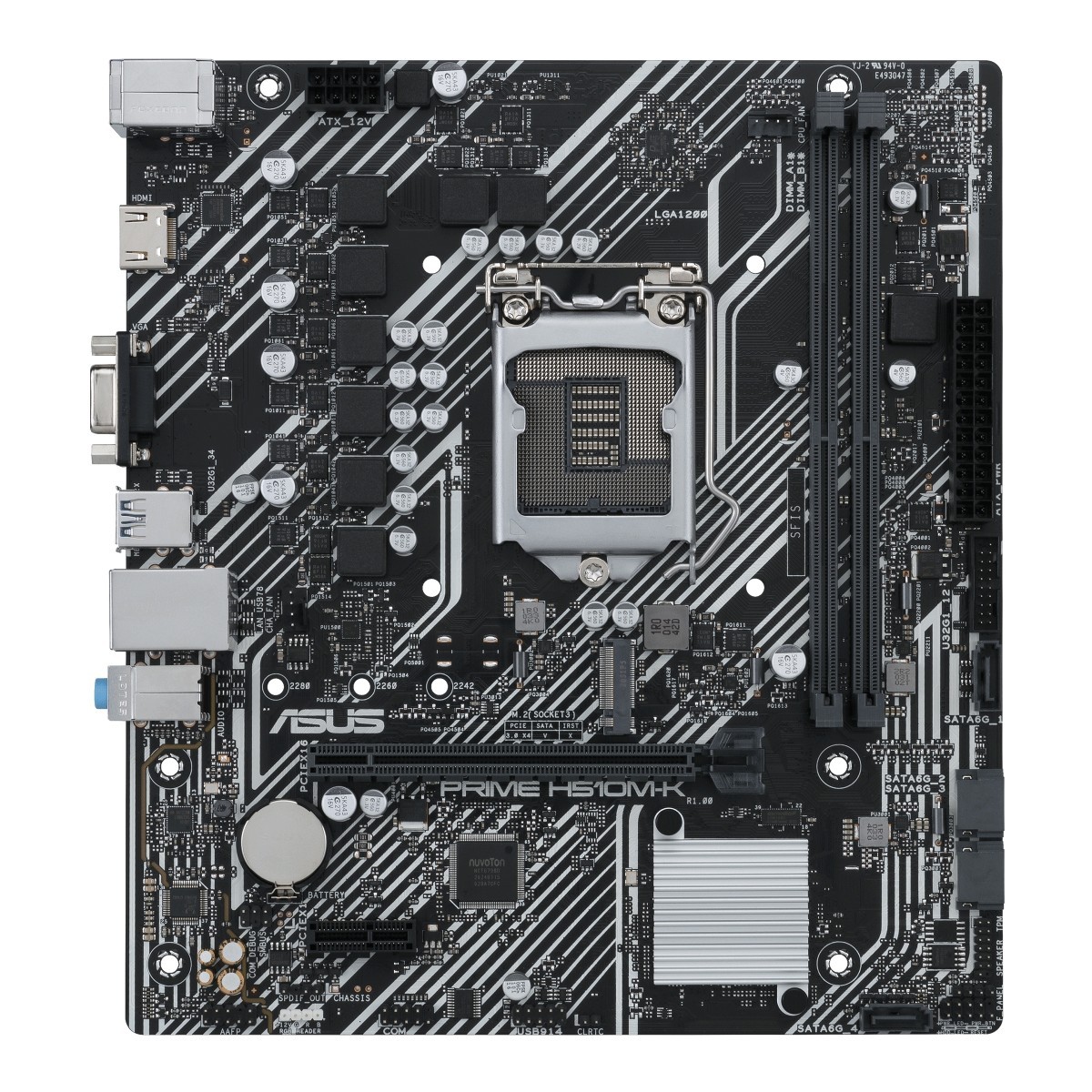 Anakart | ASUS PRIME H510M-K INTEL LGA1200 11.NESİL 64GB DDR4 ANAKART | 153.01.02.01.135 |  | 