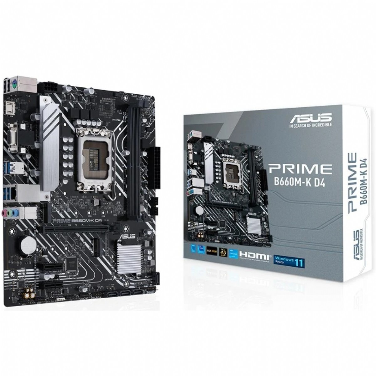 Anakart | ASUS PRIME B660M-K D4 DDR4 5333(OC) M.2 mATX 1700p ANAKART | 153.01.02.01.148 |  | 