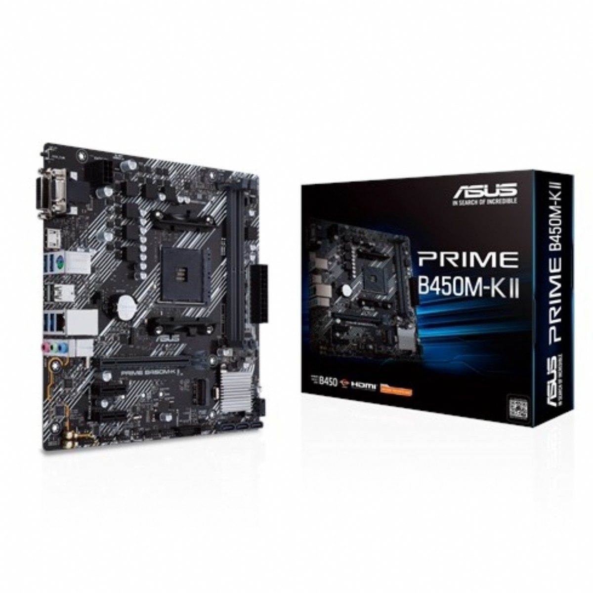 Anakart | ASUS PRIME-B450M-K-II DDR4 4400MHz AM4 mATX ANAKART | 153.01.02.01.161 |  | 