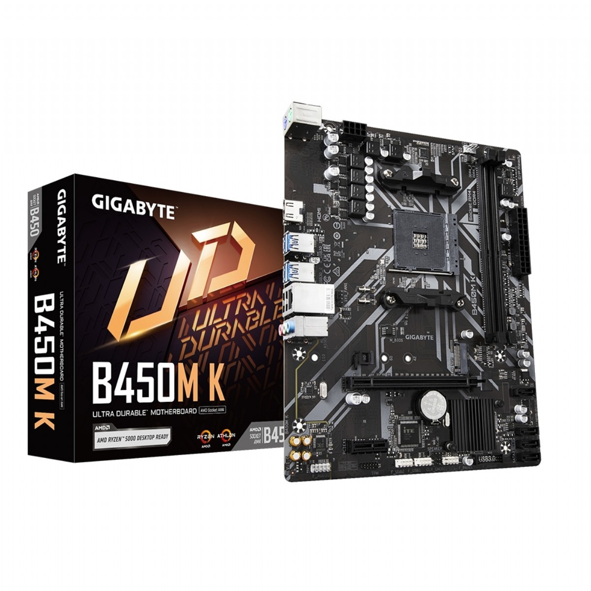 Anakart | GIGABYTE B450M K AMD AM4 DDR4 mATX ANAKART | 153.01.02.03.69 |  | 