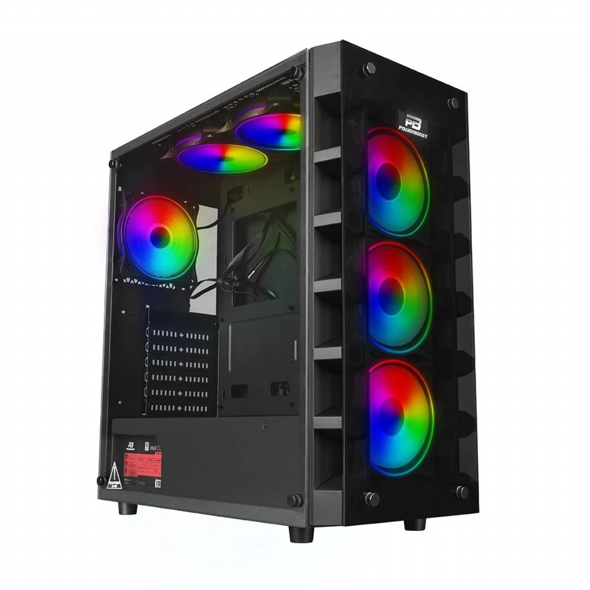 Kasa | BOOST X-59RGB TEMP. CAM 4xRGB FAN BOŞ ATX OYUNCU KASASI | 153.01.05.02.145 |  | 