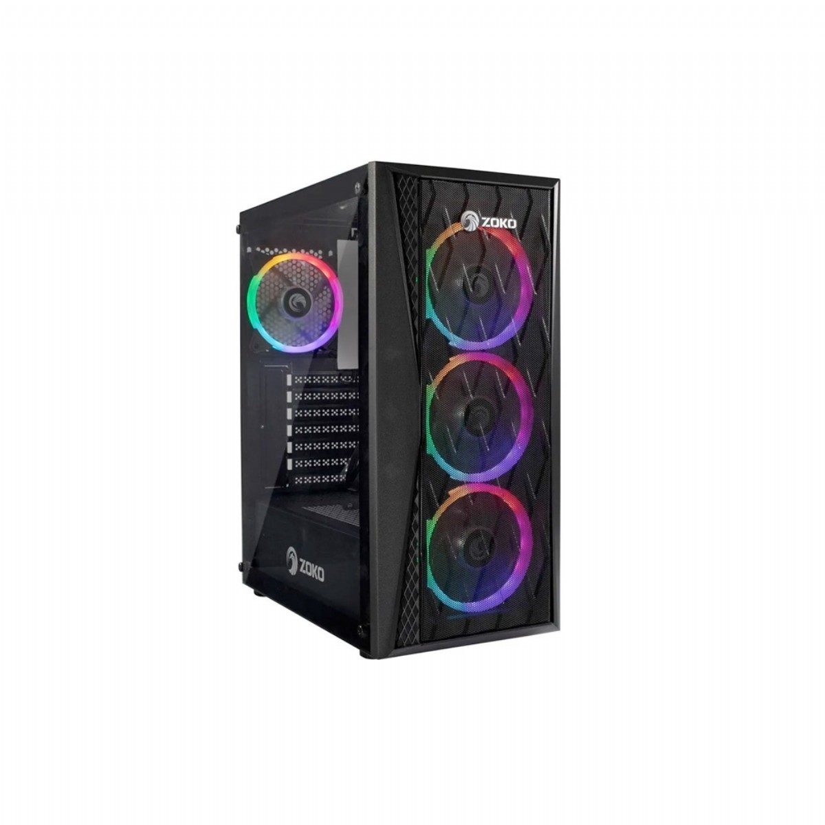 Kasa | ZOKO BUDDY 4x12 CM AUTORING RGB FANLI TEMPERLİ CAM MESH PANEL OYUNCU KASASI | 153.01.05.155.05 |  | 