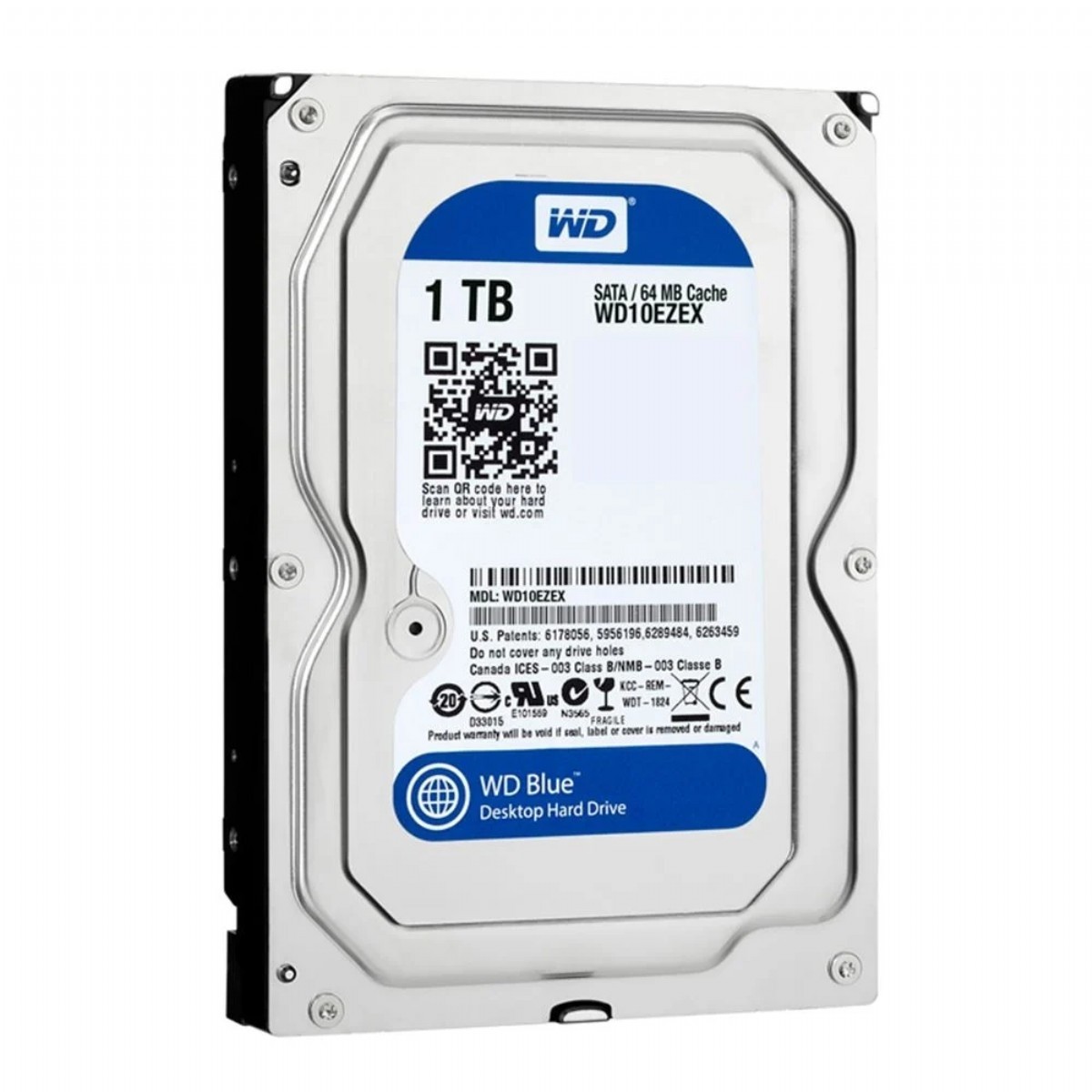 Sabit Disk | WD 1TB 7200 64MB 3.5 inch SATA3 C.BLUE WD10EZEX PC DİSKİ | 153.04.01.33.57 |  | 