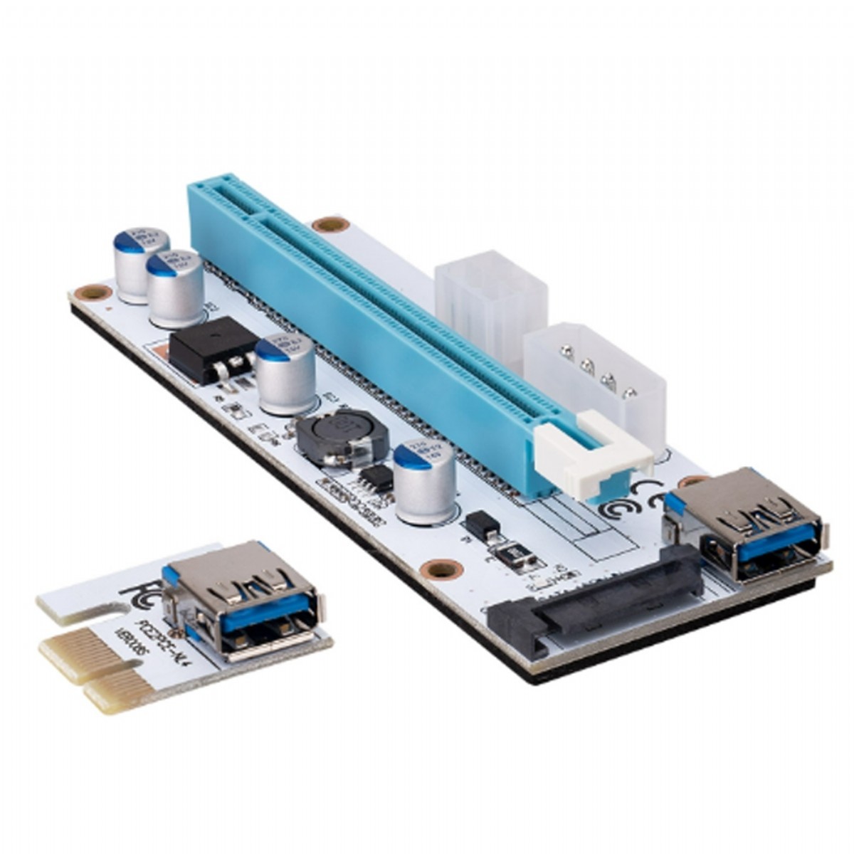 Riser Kart | S-LINK SL-EX10 PCI-E 1X TO 16X SATA 6PIN BITCOIN RISER 08S EKRAN KARTI YÜKSELTİCİ | 153.09.02.79.03 |  | 