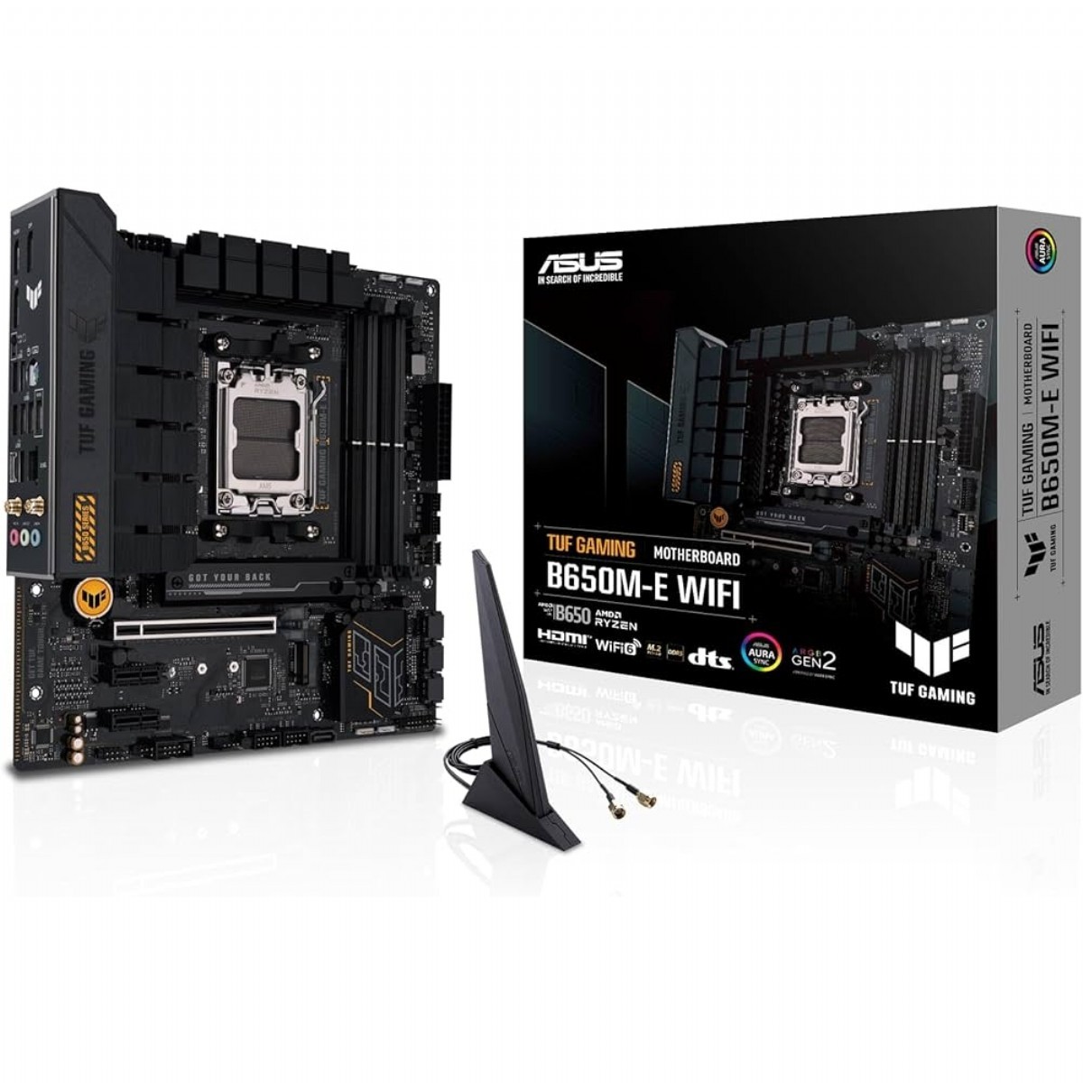 Anakart | ASUS TUF-GAMING-B650M-E-WIFI AMD B650 AM5 DDR5 6400MHz RGB M.2 2xDP ATX ANAKART | 153.01.02.01.211 |  | 