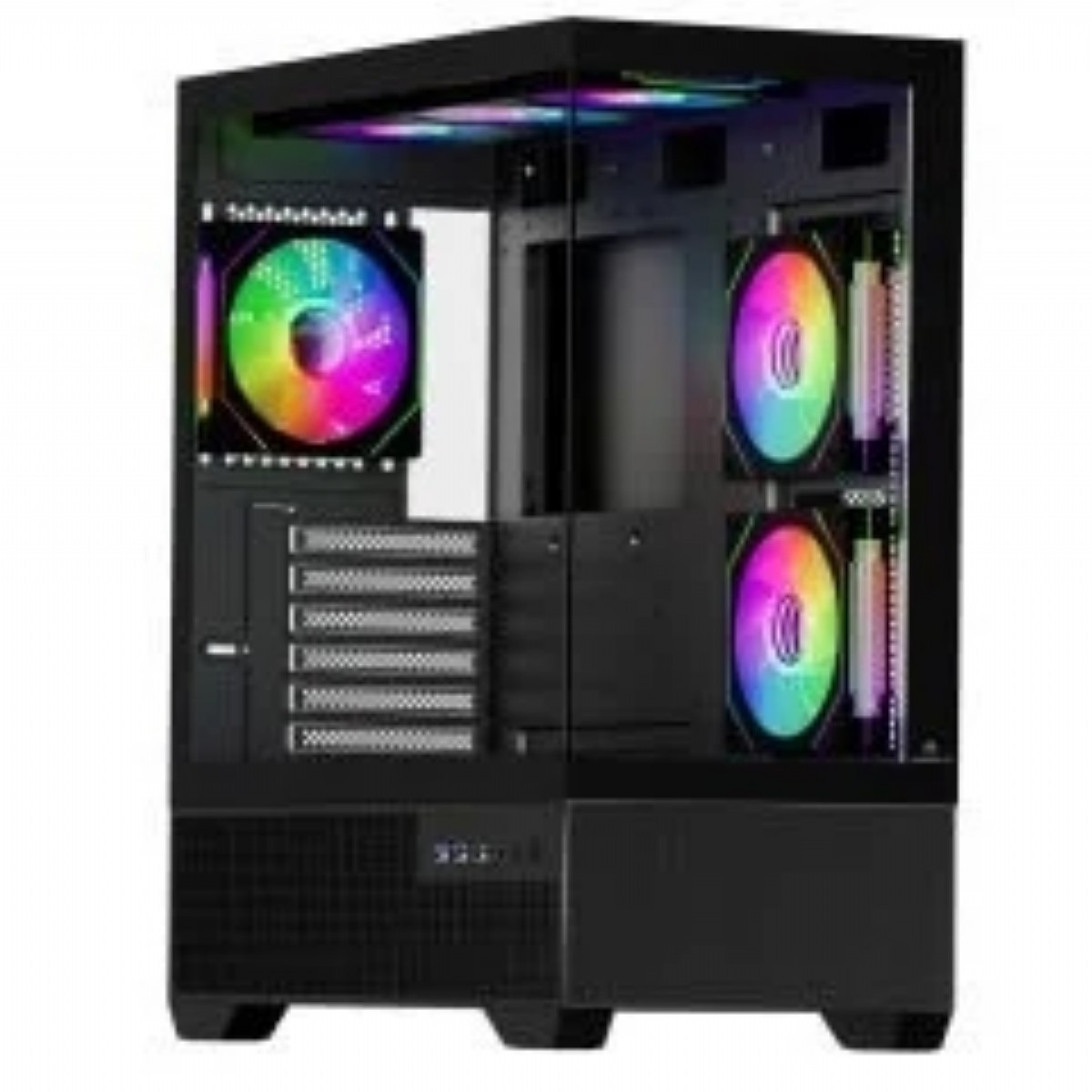 Kasa | GAMEBOOSTER ALPHA E750B 750W 80+ BRONZE USB 3.0 MESH 6*ARGB FANLI Mid-T E-ATX SİYAH OYUNCU KASASI | 153.01.05.35.74 |  | 