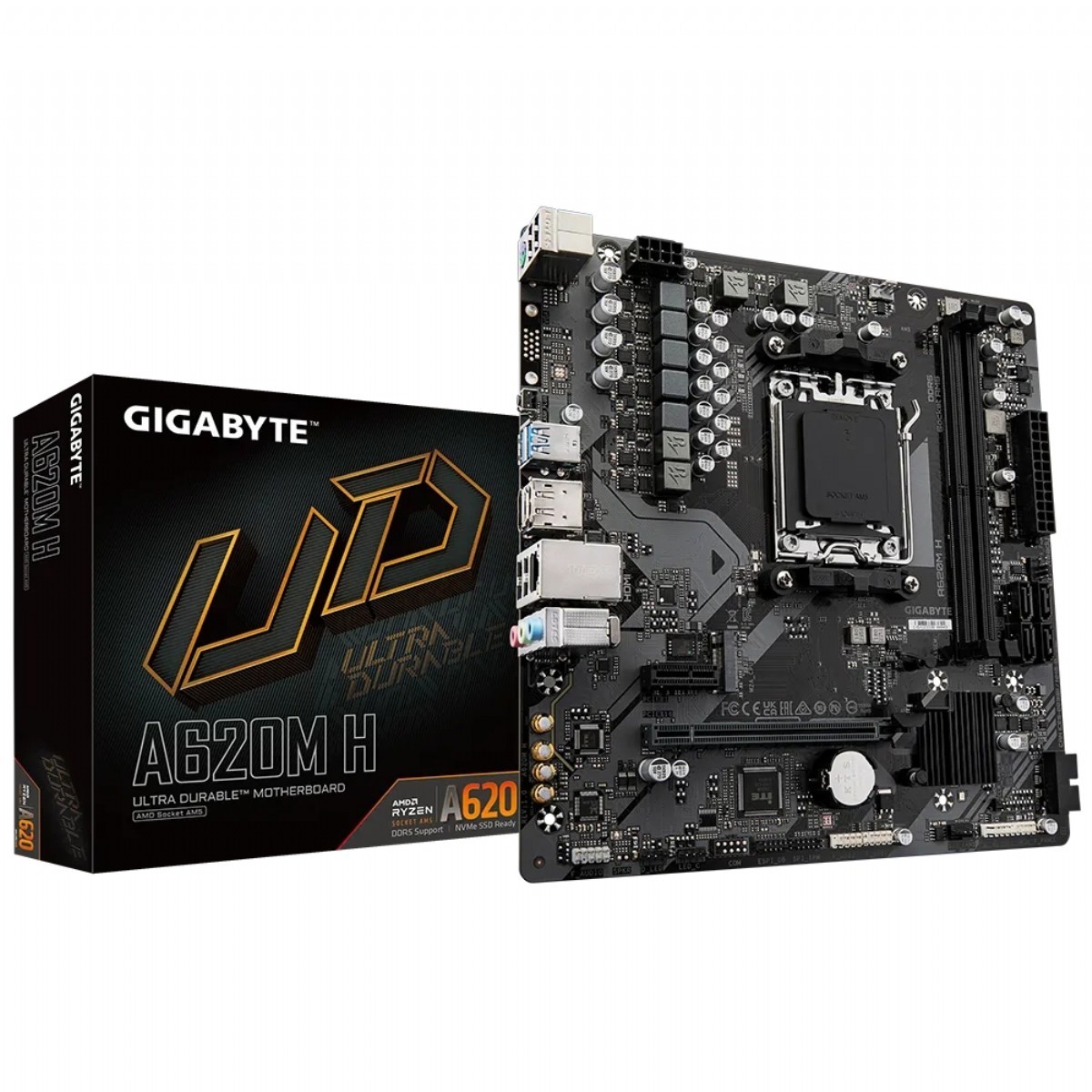 Anakart | GIGABYTE A620M-H 6400MHz(OC) DDR5 SOKET AM5 M.2 HDMI DP mATX ANAKART | 153.01.02.03.78 |  | 