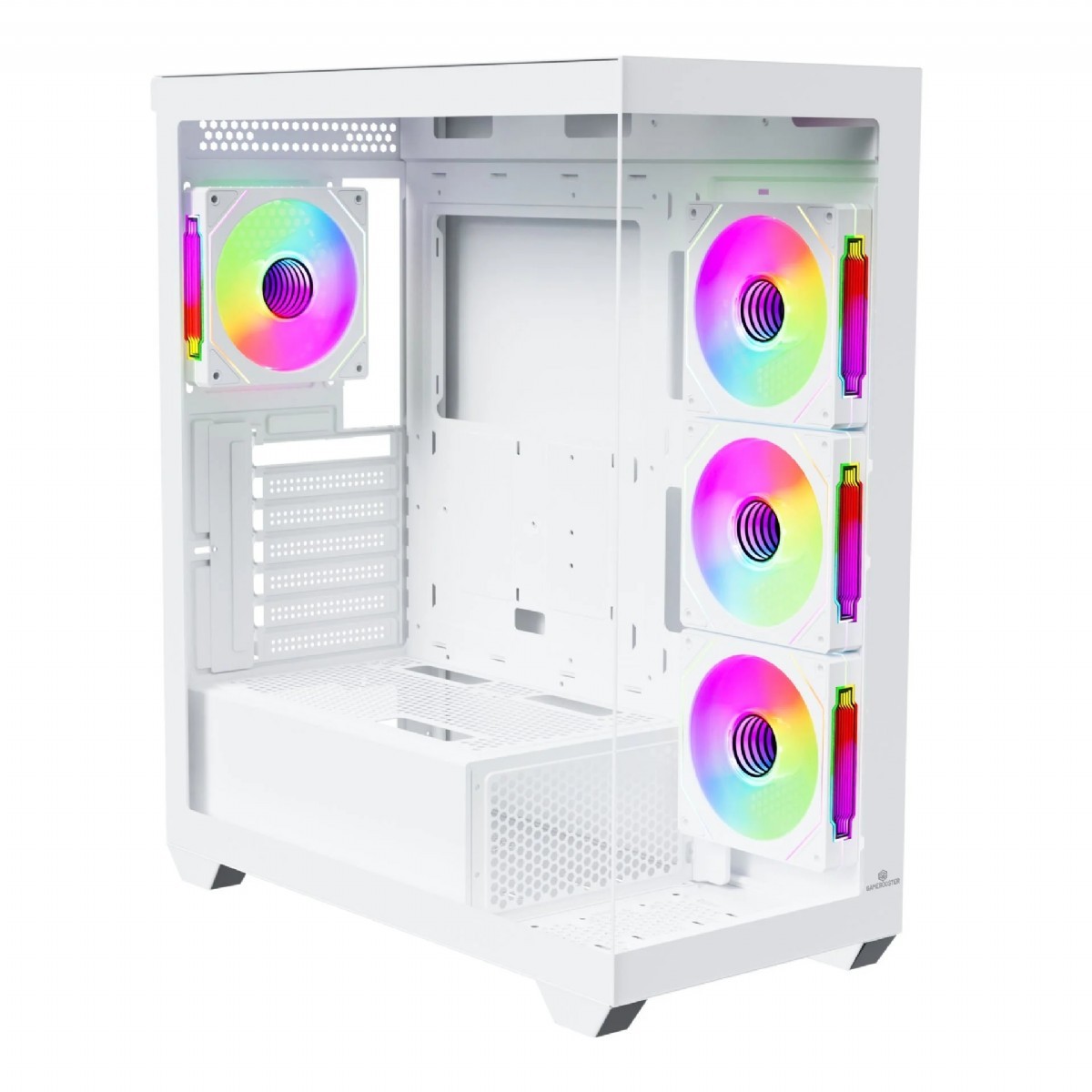 Kasa | GAMEBOOSTER GB-A7501W FALCON LITE 750W 80+ BRONZE 4*ARGB FAN Mid-T ATX SEAVIEW BEYAZ OYUNCU KASASI | 153.01.05.35.71 |  | 